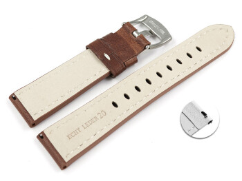 Bracelet montre à dégagement rapide cuir...