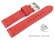 Bracelet montre à dégagement rapide cuir Veluro rouge sans coussinet 18mm 20mm 22mm 24mm