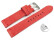 Bracelet montre à dégagement rapide cuir Veluro rouge sans coussinet  18mm 20mm 22mm 24mm