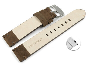 Bracelet montre à dégagement rapide cuir...