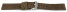 Bracelet montre à dégagement rapide cuir Veluro brun sans coussinet 18mm 20mm 22mm 24mm