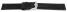 Bracelet montre à dégagement rapide cuir Veluro noir sans coussinet 18mm 20mm 22mm 24mm