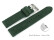Bracelet montre à dégagement rapide cuir Veluro vert foncé sans coussinet 18mm 20mm 22mm 24mm