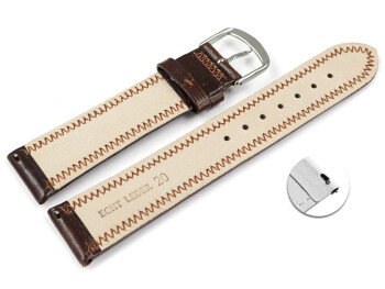 Bracelet montre à dégagement rapide cuir...