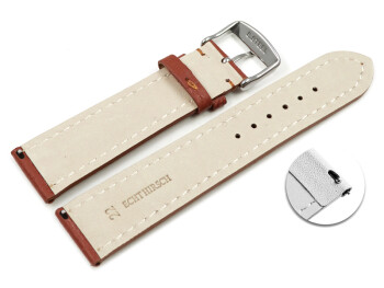 Bracelet montre à dégagement rapide marron...