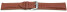 Bracelet montre à dégagement rapide marron cuir cerf rembourré très souple 18mm 20mm 22mm 24mm