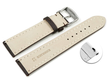 Bracelet montre à dégagement rapide marron...