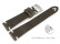 Bracelet montre à dégagement rapide marron foncé en cuir modèle Fresh 18mm 19mm 20mm 22mm