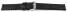 Bracelet montre à dégagement rapide cuir noir modèle Mexico 18mm 20mm 22mm 24mm