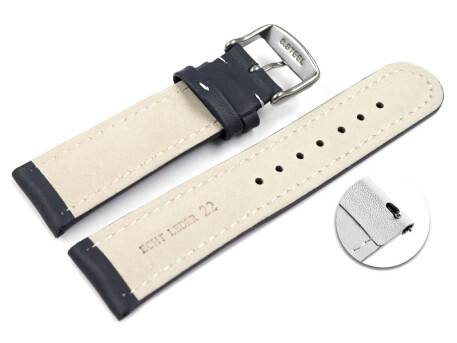 Bracelet Montre Cuir Texturé BISONSTRAP - Dégagement Rapide 18mm 20mm 22mm Homme Femme