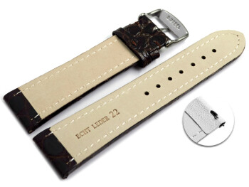 Bracelet montre à dégagement rapide cuir de...