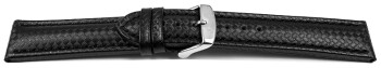 Bracelet montre à dégagement rapide Carbone noir couture...