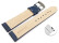 Bracelet montre à dégagement rapide cuir de veau grainé bleu wN 18mm 20mm 22mm 24mm