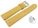 Bracelet montre à dégagement rapide cuir de veau grainé jaune wN 18mm 20mm 22mm 24mm