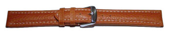 Bracelet montre à dégagement rapide cuir de veau grainé marron clair 18mm 20mm 22mm 24mm