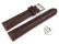 Bracelet montre à dégagement rapide cuir de veau grain croco marron surpiqué 18mm 20mm 22mm 24mm