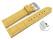 Bracelet montre à dégagement rapide cuir de veau grain croco jaune surpiqué 18mm 20mm 22mm 24mm 26mm 28mm
