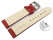Bracelet montre à dégagement rapide cuir de veau grain croco rouge 18mm 20mm 22mm 24mm 26mm 28mm