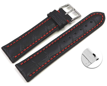 Bracelet montre à dégagement rapide cuir de...