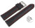 Bracelet montre à dégagement rapide cuir de veau grain croco couture rouge 18mm 20mm 22mm 24mm 26mm 28mm