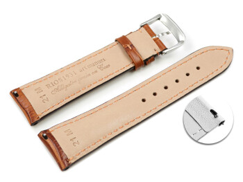 Bracelet montre à dégagement rapide en cuir...