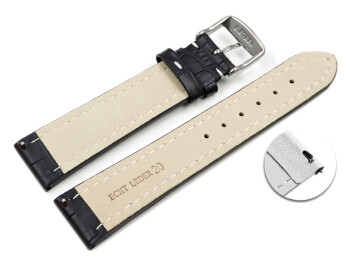 Bracelet montre à dégagement rapide cuir de...