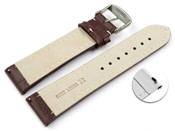 Bracelet montre à dégagement rapide cuir de...