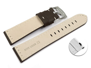 Bracelet montre à dégagement rapide cuir...