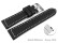 Bracelet montre à dégagement rapide cuir à boucle ardillon large noir 18mm 20mm 22mm 24mm