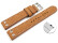 XL Bracelet montre à dégagement rapide buffle deau à rivets brun clair 18mm 20mm 22mm 24mm