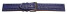 XL Bracelet montre à dégagement rapide requin véritable bleu foncé surpiqué 18mm 20mm 22mm 24mm