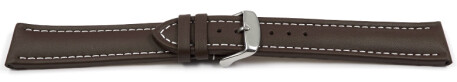 Bracelet montre à dégagement rapide cuir de veau lisse marron XL 18mm 20mm 22mm 24mm 26mm
