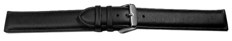 Bracelet montre à dégagement rapide cuir de veau lisse noir EXTRA LONG XXL 18mm 20mm
