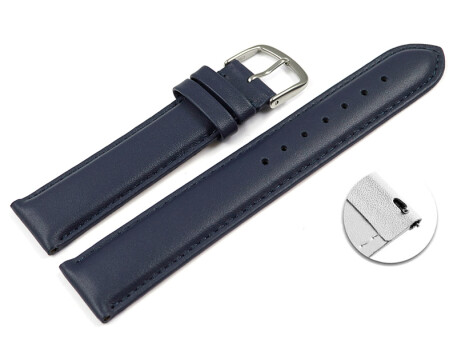 Bracelet Montre Cuir Rapide 18-22mm - Cuir Véritable Pleine Fleur - Système Quick Release - Boucle Acier Inox 316L