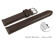 Bracelet montre à dégagement rapide brun foncé cuir lisse de veau 13mm 15mm 17mm 19mm 21mm 23mm