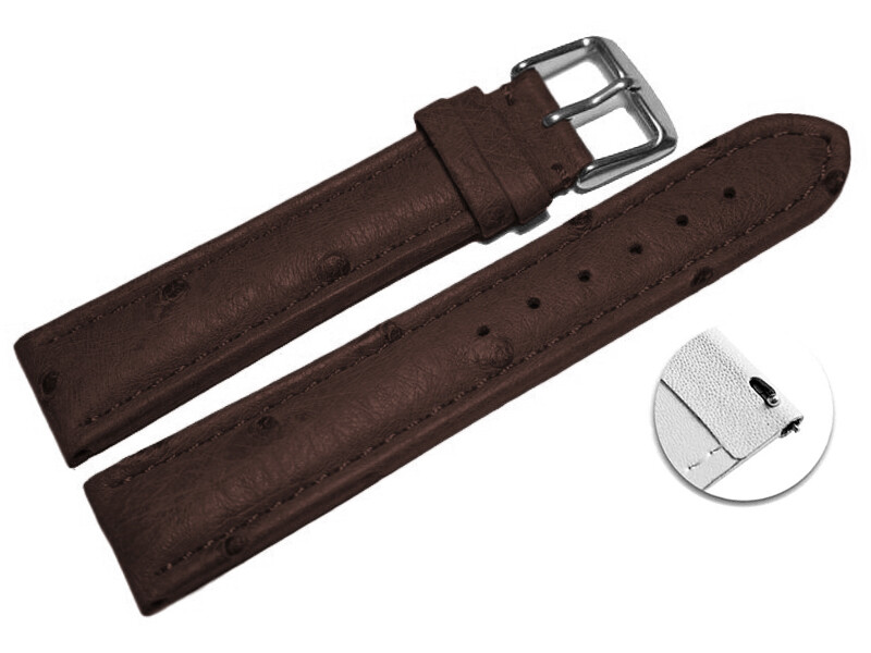 Bracelets Montre Cuir Exotique Autruche Véritable | ACH