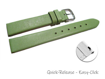 Bracelet montre à dégagement rapide vert lisse 12mm 14mm 16mm 18mm 20mm 22mm