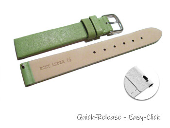 Bracelet montre à dégagement rapide vert lisse 12mm 14mm 16mm 18mm 20mm 22mm