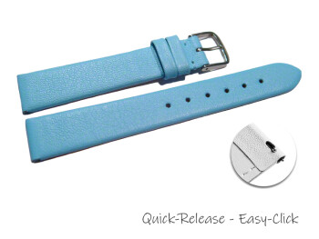 Bracelet montre à dégagement rapide bleu ciel lisse 12mm 14mm 16mm 18mm 20mm 22mm