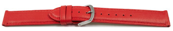 Bracelet montre à dégagement rapide cuir veau de qualité supérieur souple rouge 12-26 mm
