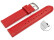 Bracelet montre à dégagement rapide cuir veau de qualité supérieur souple rouge 12-26 mm