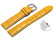 Bracelet montre à dégagement rapide cuir de veau grain croco jaune