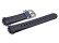 Bracelet de montre Casio p. Baby-G BG-1001-2CV,résine,bleu foncé