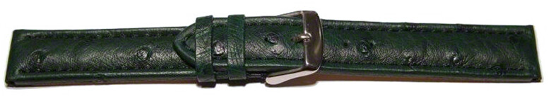 Bracelet montre spécial chrono en autruche en 24mm