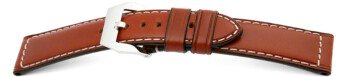 Bracelet de montre pour Panerei - cuir de Russie - marron clair 22mm 24mm 26mm