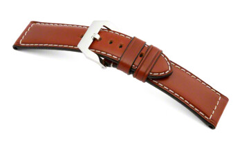 Bracelet de montre pour Panerei - cuir de Russie - marron clair 22mm 24mm 26mm