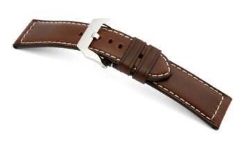 Bracelet de montre pour Panerei - cuir de Russie - marron foncé 22mm 24mm 26mm