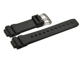 Bracelet montre Casio DW-9051, G-2200, G-2210, DW-004, DW-003 résine, noire