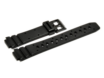 Bracelet de montre Casio p.TGW-10,TRW-10,W-60,BH-100,W-95, CGW-50, W-725, résine, noire