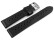 Bracelet montre perméable à lair cuir noir 18mm 20mm 22mm 24mm